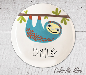 Tampa Sloth Smile Plate