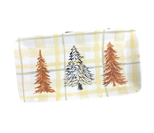 Tampa Pines And Plaid Platter