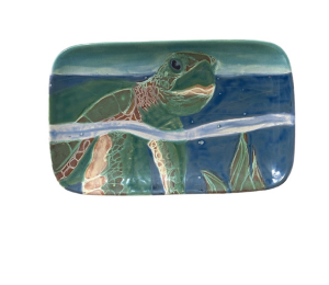Tampa Swimming Turtle Plate