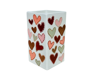 Tampa Quilted Heart Vase